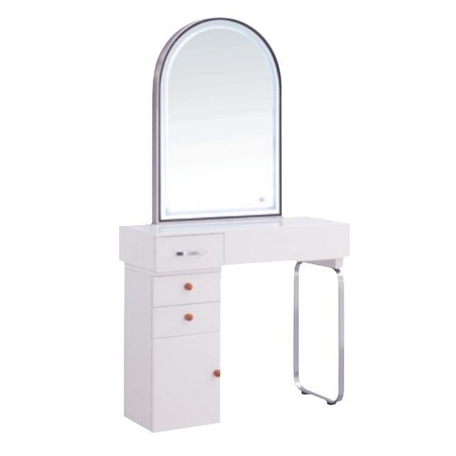 MH-H714 Single-Sided Salon Mirror Table with Storage-1