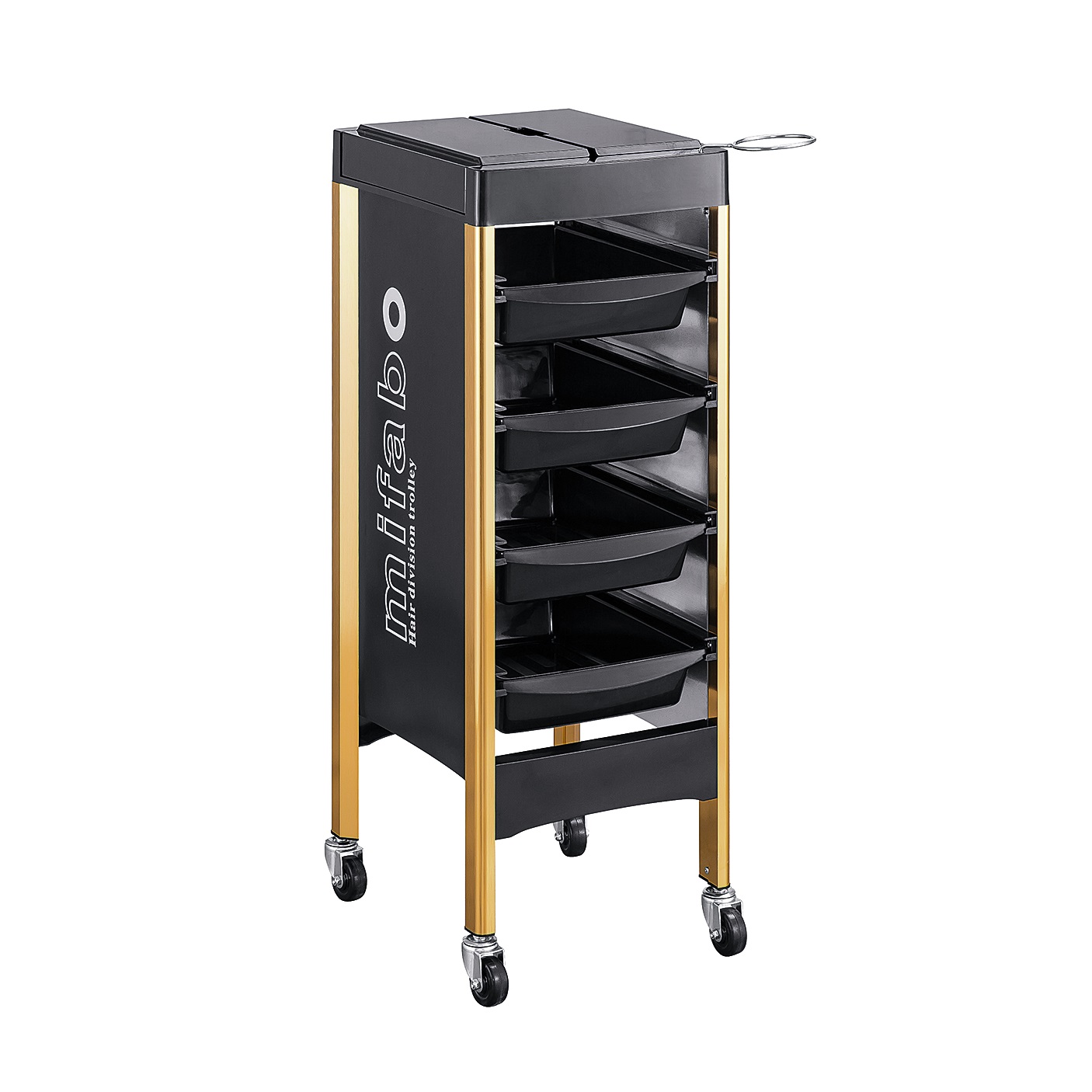 TC003 Salon Trolley with 5 Drawers and Foldable Top Tray